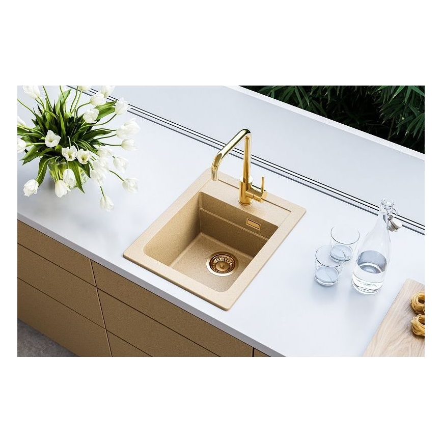 ALVEUS 1139769 - Кухонная раковина ATROX 50x40 см гранит/бежевый