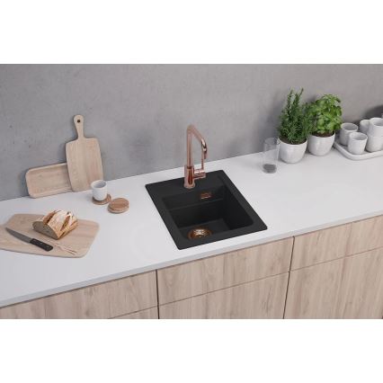 ALVEUS 1139771 - Кухонна мийка ATROX 50x40 см граніт/чорний