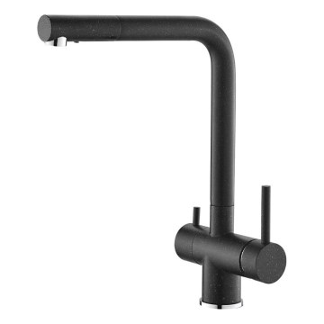 ALVEUS 1139808 - Смеситель для мойки AGUILA 33,3 см гранит/черный