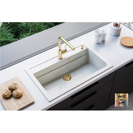 ALVEUS 1140443 - Кухонная раковина ATROX 79x50 см гранит/белый
