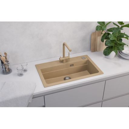 ALVEUS 1140445 - Кухонна мийка ATROX 79x50 см граніт/бежевий