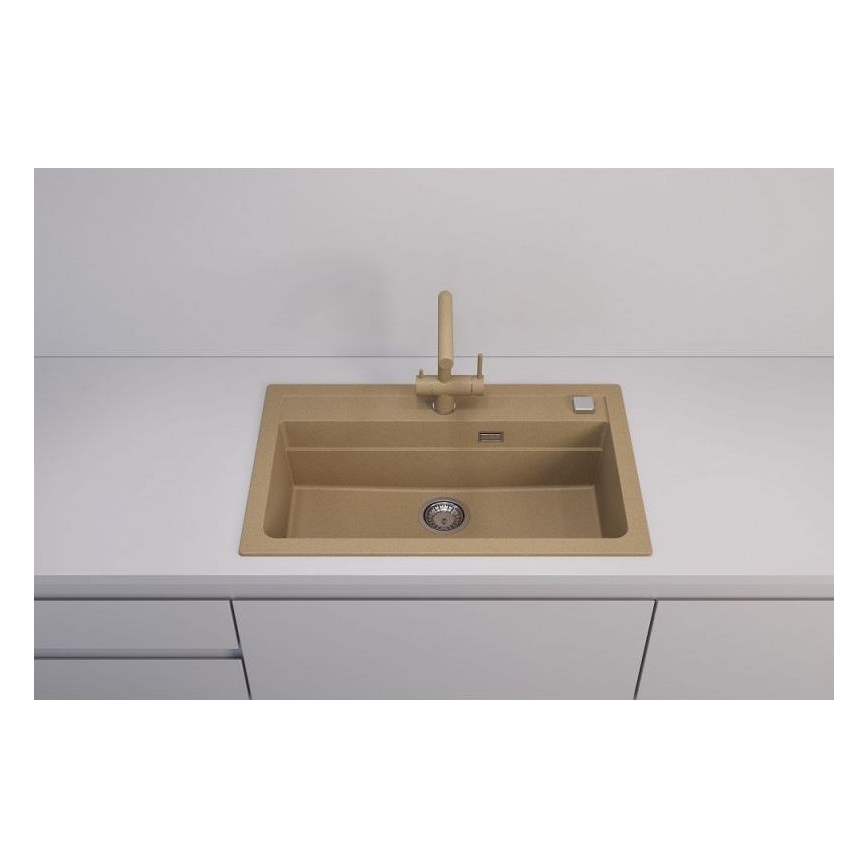 ALVEUS 1140445 - Кухонна мийка ATROX 79x50 см граніт/бежевий