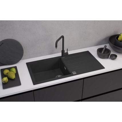 ALVEUS 1140598 - Кухонная раковина CADIT 100x50 см гранит/черный