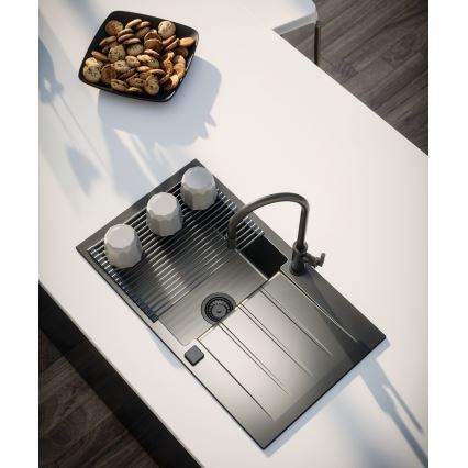 ALVEUS 1148159 - Кухонная раковина CADIT 79x50 см гранит/черный