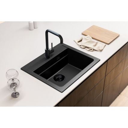 ALVEUS 1148162 - Кухонна мийка ATROX 59x50 см граніт/чорний