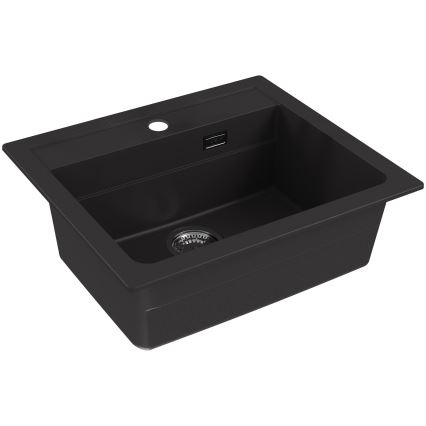 ALVEUS 1148162 - Кухонна мийка ATROX 59x50 см граніт/чорний