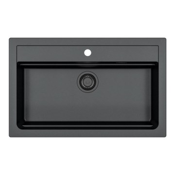 ALVEUS 1148163 - Кухонная раковина ATROX 79x50 см гранит/черный