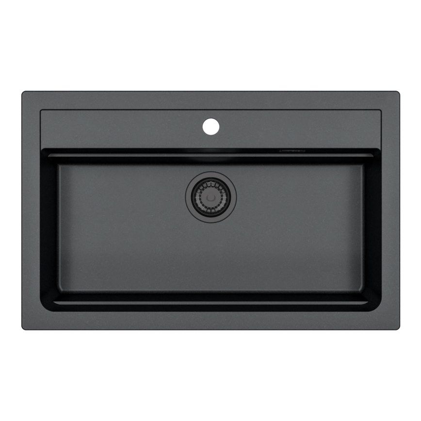 ALVEUS 1148163 - Кухонная раковина ATROX 79x50 см гранит/черный