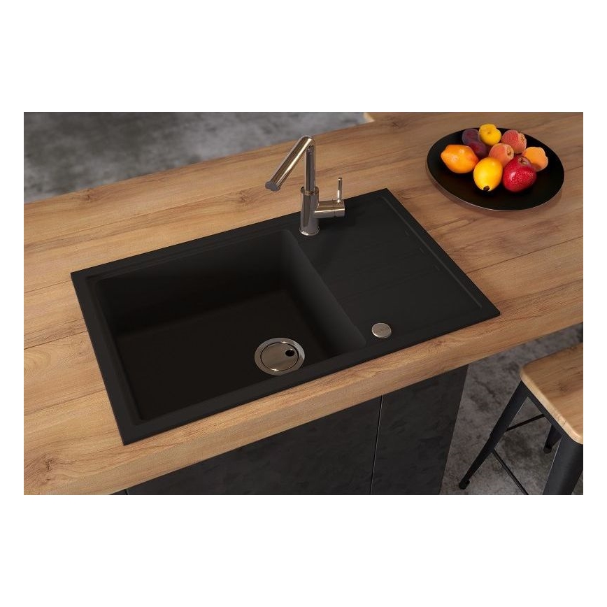 ALVEUS 1149117 - Кухонная раковина INTERMEZZO 78x48 см гранит/черный