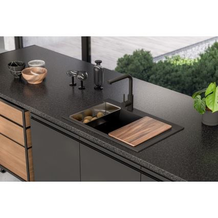 ALVEUS 1149304 - Кухонная мойка PURE 79x51,5 см гранит/чёрный