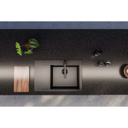 ALVEUS 1149504 - Кухонная мойка PURE 79x51,5 см гранит/черный