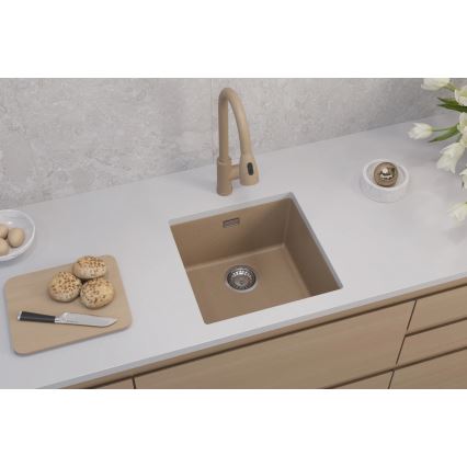 ALVEUS 1150047 - Кухонная мойка OMNI 45x45 см гранит/бежевая