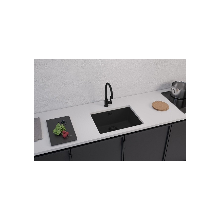 ALVEUS 1150057 - Кухонная раковина OMNI 55x45 см гранит/черный