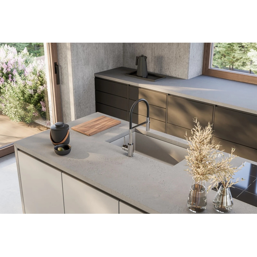 ALVEUS 1150058 - Кухонная раковина OMNI 75x45 см гранит/белый