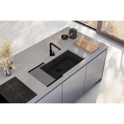ALVEUS 1150064 - Кухонная раковина OMNI 75x45 см гранит/черный