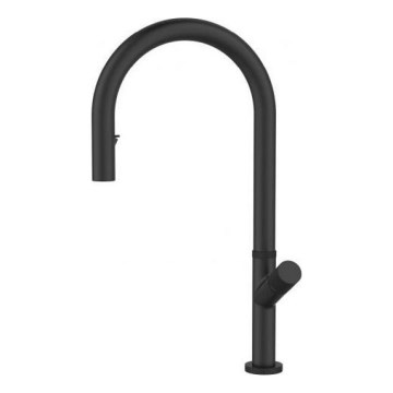 ALVEUS 1150908 - Смеситель для мойки с выдвижным изливом SWAN 44,9 см черный