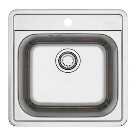 ALVEUS 1151258 - Кухонная раковина MORE 50x49 см матовая сталь/сатин