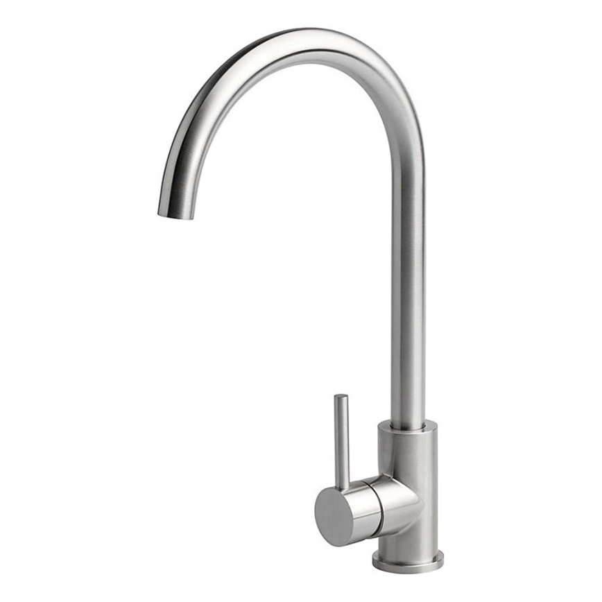 ALVEUS ES3508A - Смеситель для мойки VIOLA 36,7 см матовая сталь