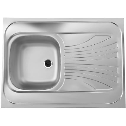 ALVEUS SETA24019 - Кухонна мийка CLASSIC 80x60 см + змішувач для мийки з гнучким виливом MINTAS 34 см нержавіюча сталь/чорний
