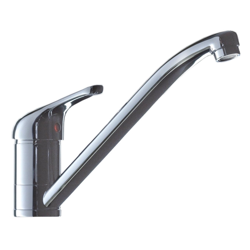 ALVEUS SETA265 - Kitchen Sink ZOOM 61.5x50 cm + RIVIERA Tap 14.8 cm satin/glossy chrome