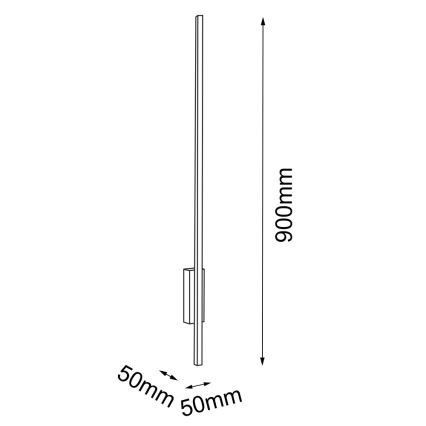 Amplex - Светодиодный настенный светильник LED/3,8W/230V золотой/черный