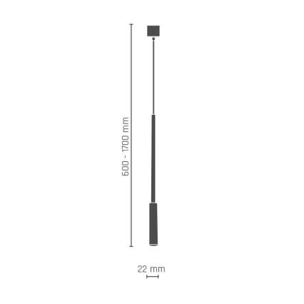 Amplex - Люстра на штанзі 1xG9/10W/230V