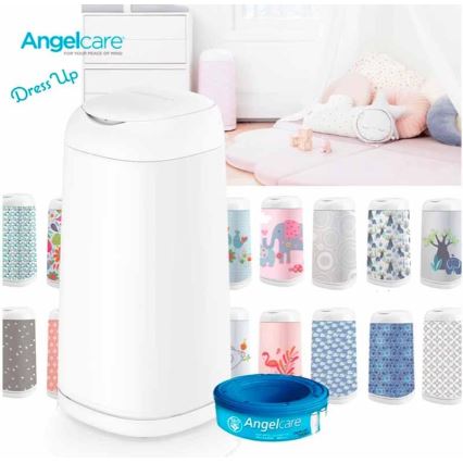 Angelcare - Корзина для подгузников DRESS UP + 1x сменная кассета