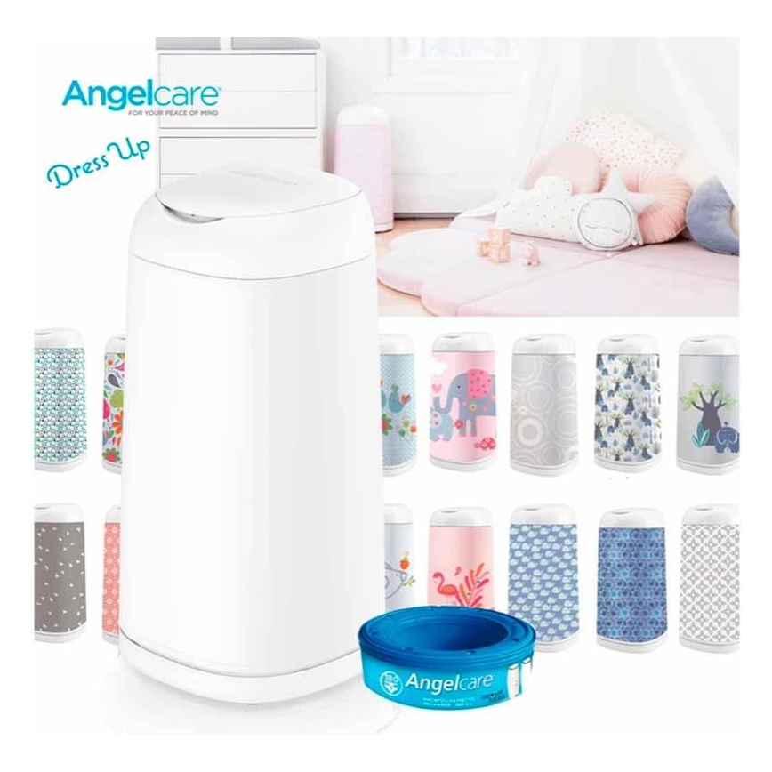 Angelcare - Корзина для подгузников DRESS UP + 1x сменная кассета