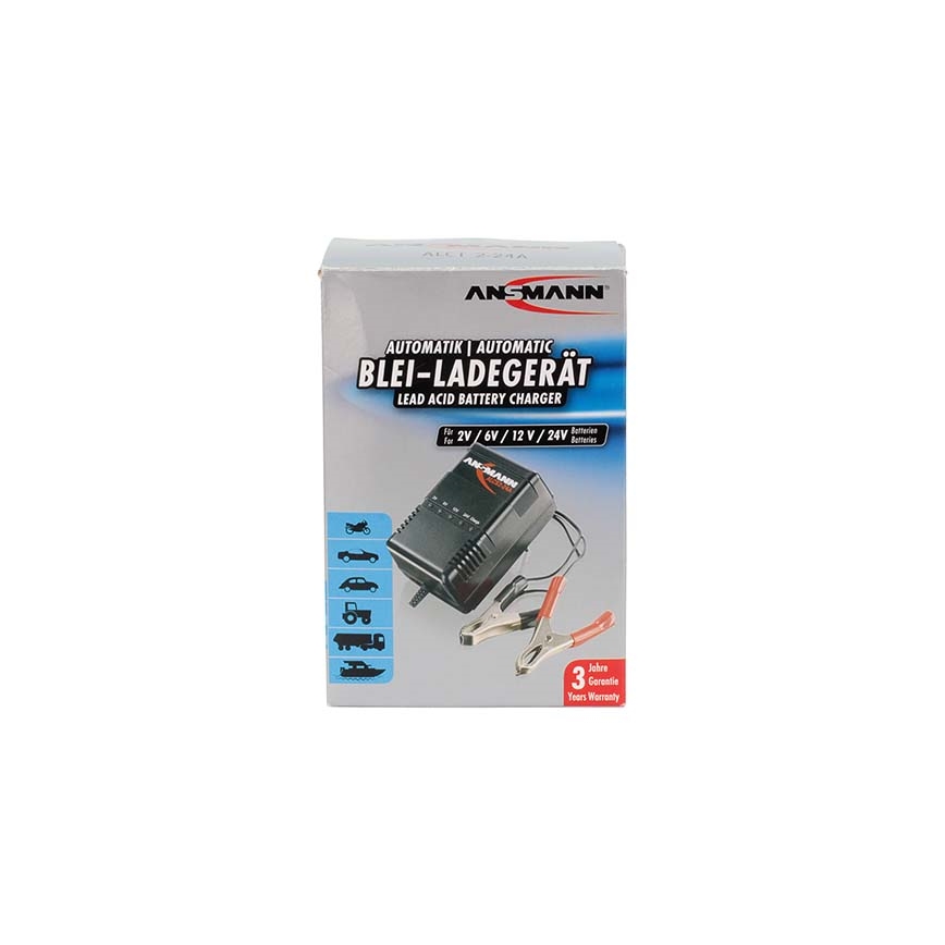 Ansmann 03723 ALCS 2-24A - Зарядное устройство для свинцовых аккумуляторов 2-24V/2,4-24 Ач