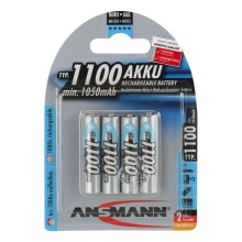 Ansmann 07521 Micro AAA - 4 шт. акумуляторні батарейки AAA NiMH1,2V/1050mAh