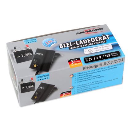Ansmann 11496 - ALCS 2-12/0,4 - Зарядное устройство для аккумуляторов 2-12V/1,2-40Ah