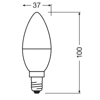 Антибактеріальна LED лампочка B40 E14/4,9W/230V 2700K - Osram