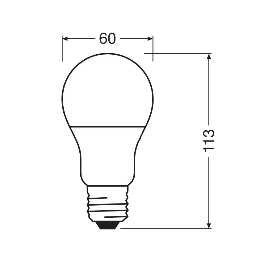 Антибактеріальна LED лампочка A60 E27/8,5W/230V 4000K - Osram