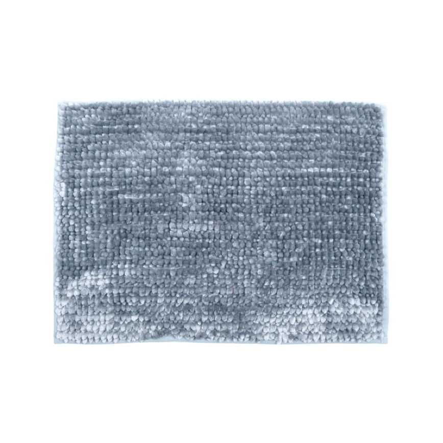 Антискользящий коврик для ванной CHENILLE 50x80 см серый