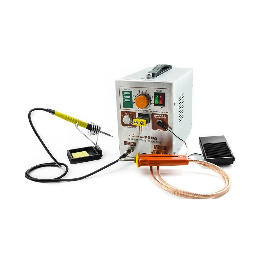 Апарат точкового зварювання акумулятора з мікропаяльником 230V