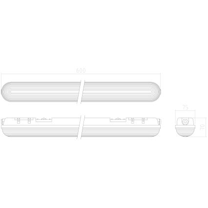 APLED - LED Пристельовий світильник DUSTER LED/18W/230V IP65 4000K