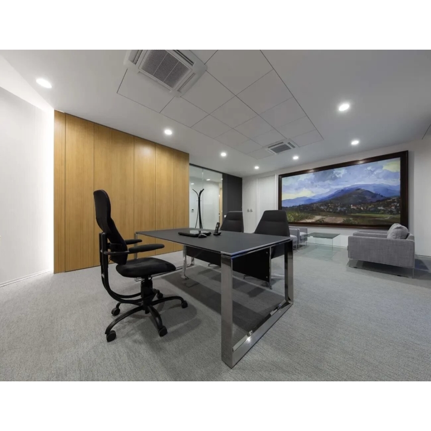 APLED - Вбудований стельовий LED світильник для ванної RONDO LED/12W/230V IP40 діаметр 17 см матовий хром