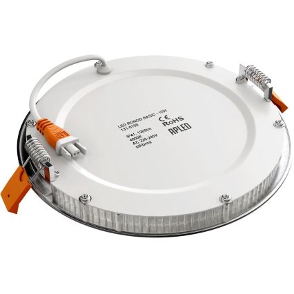 APLED - Вбудований стельовий LED світильник для ванної RONDO LED/12W/230V IP40 діаметр 17 см матовий хром