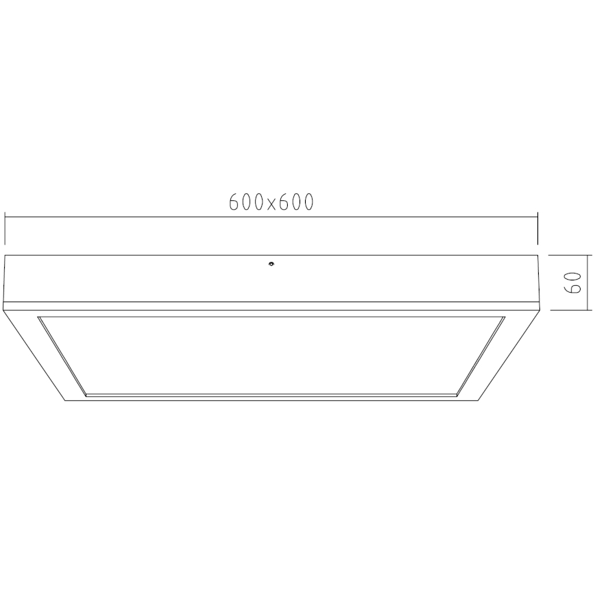 APLED - Пристельова LED панель QUADRA LED/40W/230V дуб