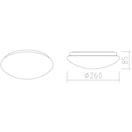 APLED - Стельовий LED світильник LENS P TRICOLOR LED/12W/230V IP41 2700 - 6500K 825 лм