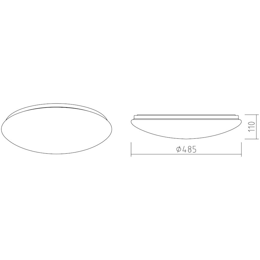 APLED - Стельовий LED світильник LENS P TRICOLOR LED/36W/230V IP41 2700 - 6500K 2520 лм