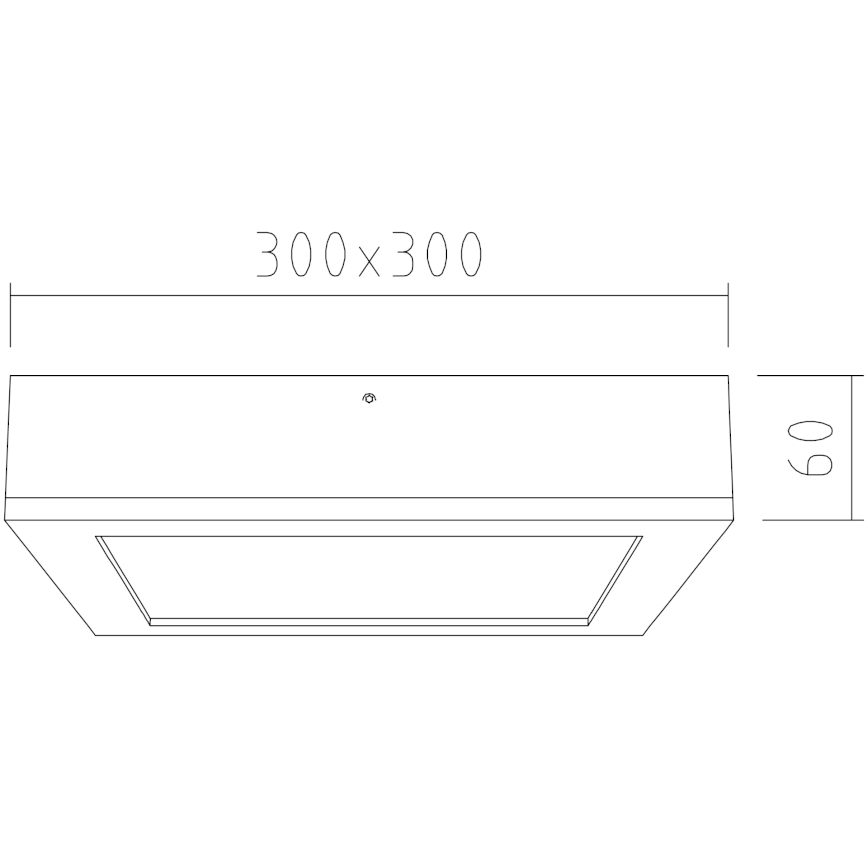 APLED - Стельовий LED світильник QUADRA LED/24W/230V дуб
