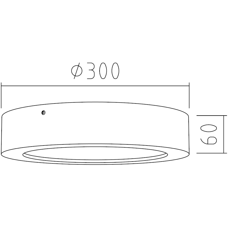 APLED - Стельовий LED світильник RONDO LED/24W/230V ø 30 см дерево