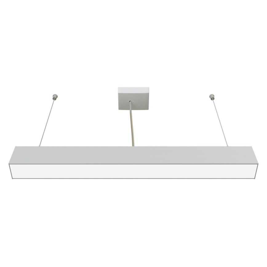 APLED - Светодиодная подвесная люстра LOOK LED/23W/230V 4000K 60 см серебряная