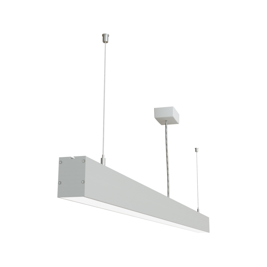 APLED - Светодиодная подвесная люстра LOOK LED/58W/230V 4000K 150 см серебряная
