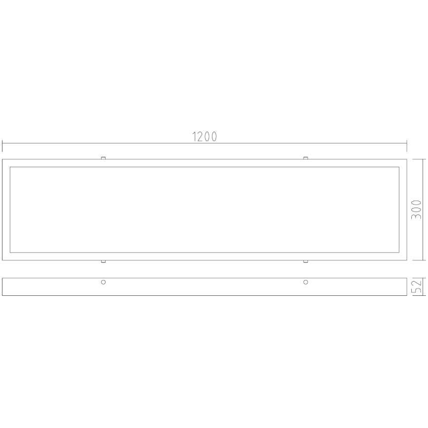 APLED - Светодиодная припотолочная панель LONG LED/40W/230V 4000K 120x30см IP41 белая