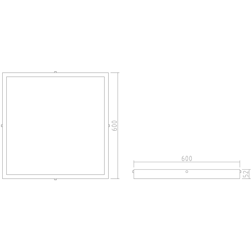 APLED - Светодиодная припотолочная панель QUADRA LED/40W/230V 4000K 60x60 см IP41