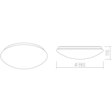 APLED - Светодиодный потолочный светильник LENS P TRICOLOR LED/24W/230V IP41 2700 - 6500K 1680 лм
