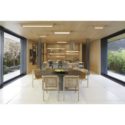 APLED - Светодиодный потолочный светильник QUADRA LED/24W/230V дуб