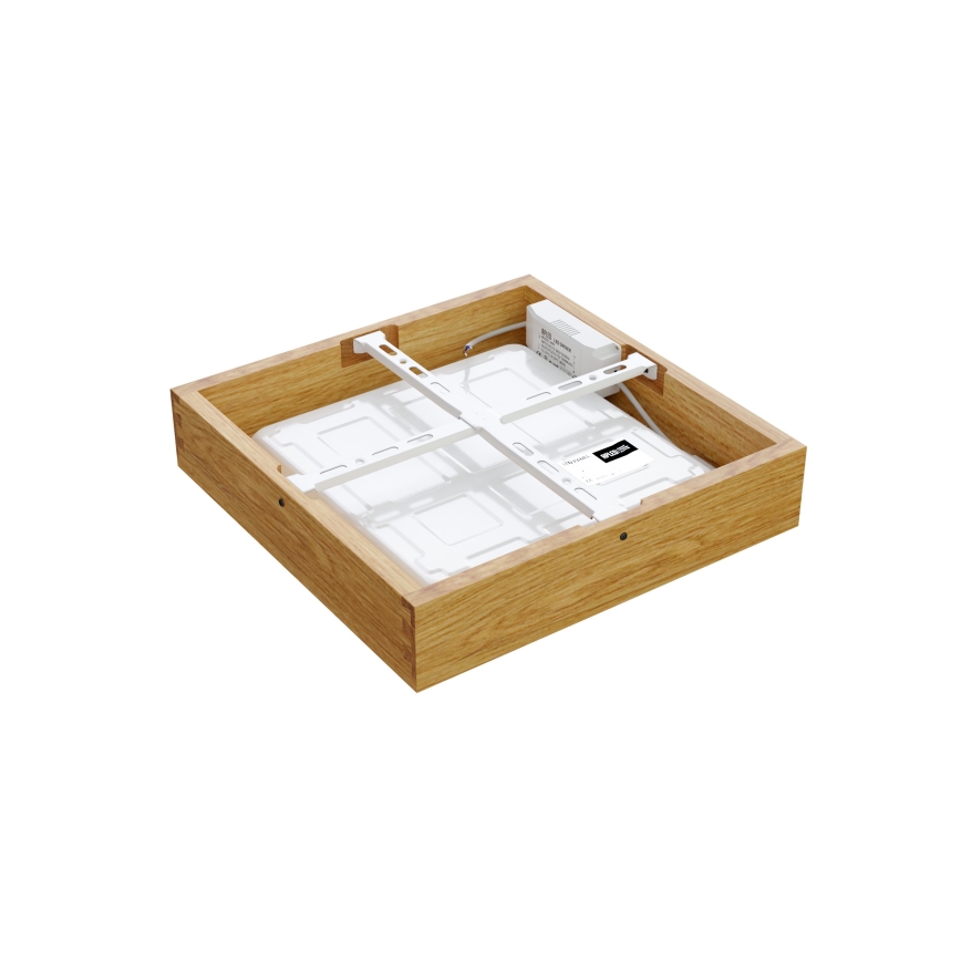 APLED - Светодиодный потолочный светильник QUADRA LED/24W/230V дуб